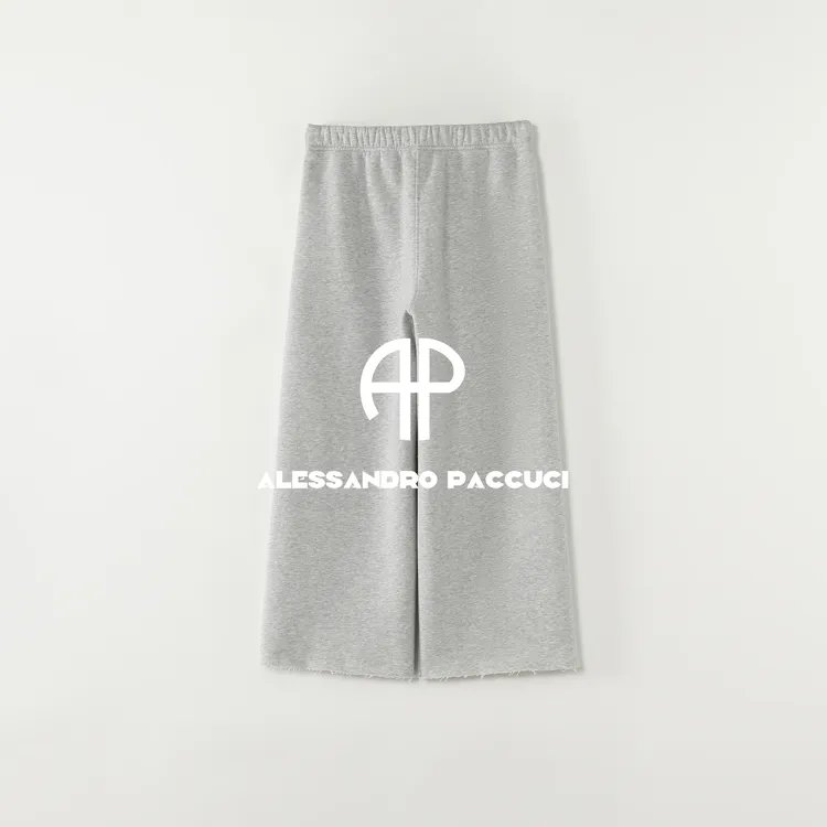 AP洛哥54312KV【溜达裤】棉加绒松紧腰毛边裤脚时尚百搭八分休闲裤