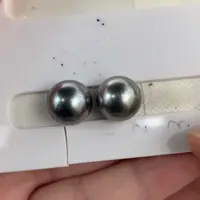 定制海水珍珠未镶嵌裸珠铂金灰10-11