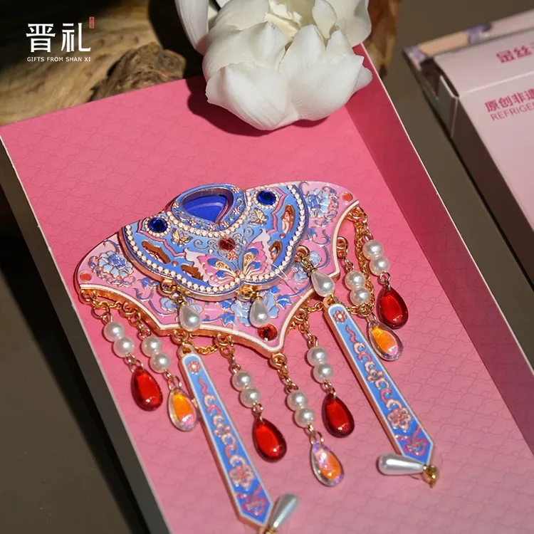 山西文创晋剧云肩冰箱贴