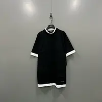 95新 Balenciaga/巴黎世家 （jp）223假两件刺绣logo短袖 XS码