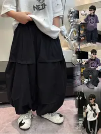 样衣【黑色垂感休闲裤】25091 110-160 