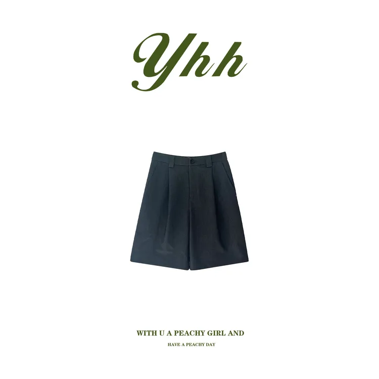 【余欢欢】夏季时尚通勤休闲百搭舒适西装五分短裤-YHK50195