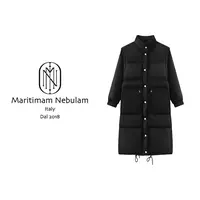 MN-【黑布林】白鹅绒御寒保暖大口袋休闲长款羽绒服 JHD3137