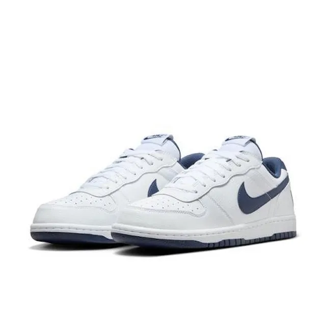 NIKE/耐克男子白蓝 BIG NIKE LOW  复古风休闲低帮板鞋355152-140