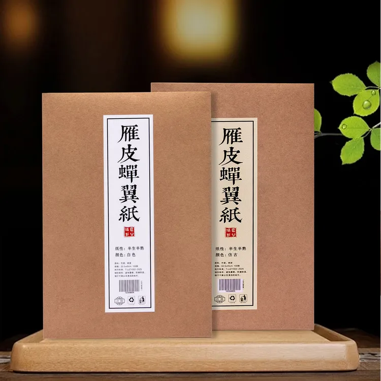超薄雁皮蝉翼纸毛笔书法小行书草书临摹字帖白描国画小写意蝉衣纸