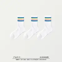 58436 日版，中长筒毛巾底袜子（女款3双），尺寸：22-25cm