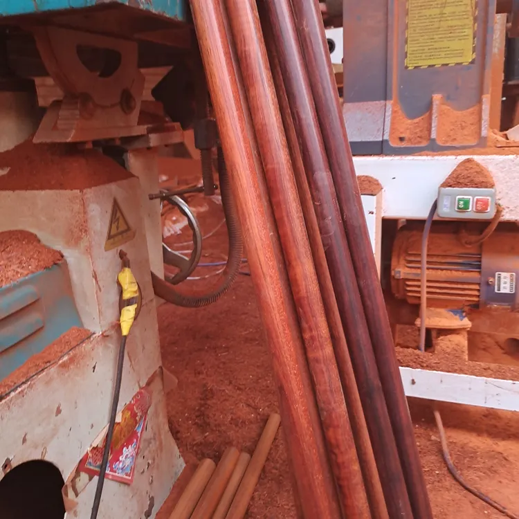 小叶紫檀原木老料手工打磨太极杖实木健身武术把玩防身圆棍木棒