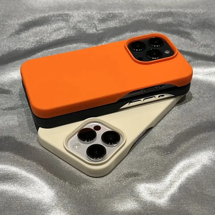 简约无边框大孔防指纹适用于苹果16iPhone15Promax/14pro手机壳