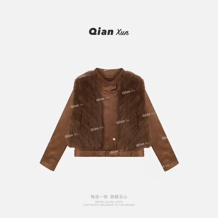 「悉尼日落」秋冬时尚气质百搭洋气休闲小众设计感套装QXQ5TZ8117A