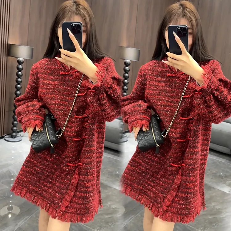 2025秋冬新款时尚显瘦气质网红高档洋气女高级百搭宽松大码连衣裙