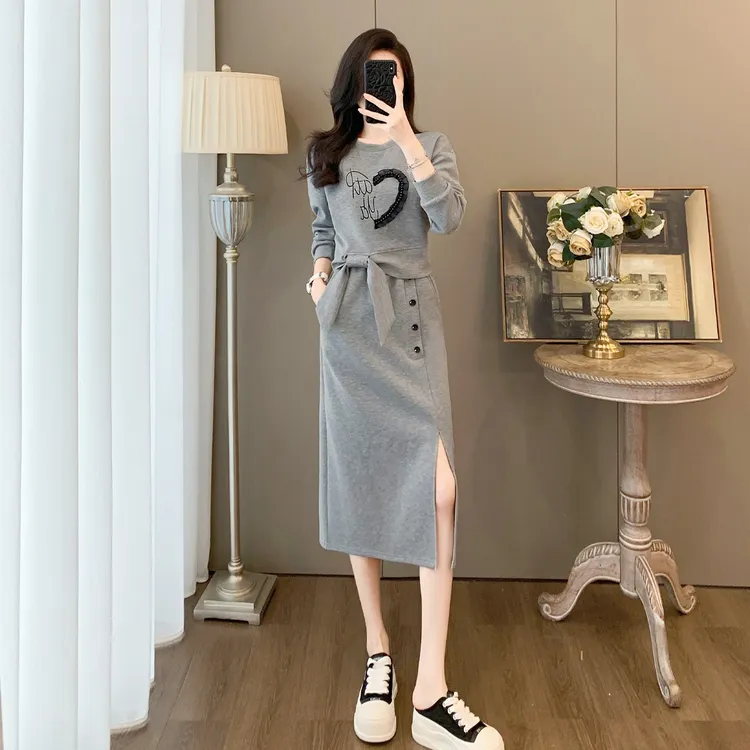 高档休闲时尚洋气减龄修身显瘦套装裙穿搭一整套秋季潮流两件套女