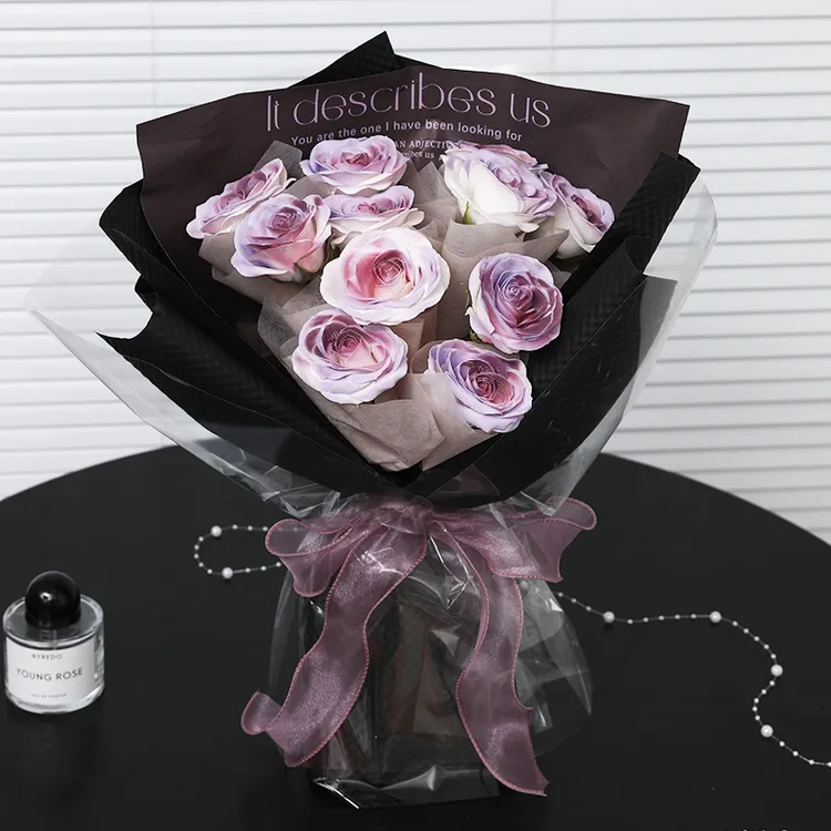 七夕永生花玫瑰花仿真香皂花乌梅子酱高级感送女朋友生日礼物