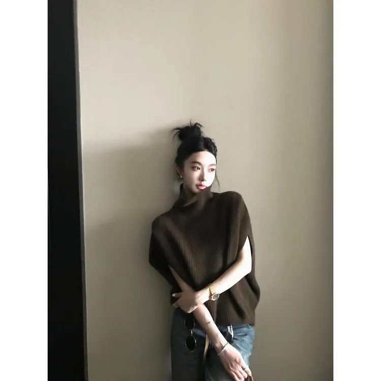 区区欧阳"智性叠叠乐"Jenni*舒适区！轻柔暖肤超奢浣熊绒羊毛毛衫