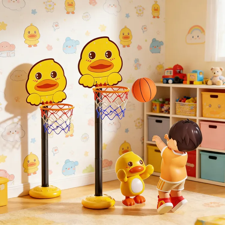 儿童篮球架可升降投篮宝宝皮球玩具框挂式家用室内男女孩1-4岁