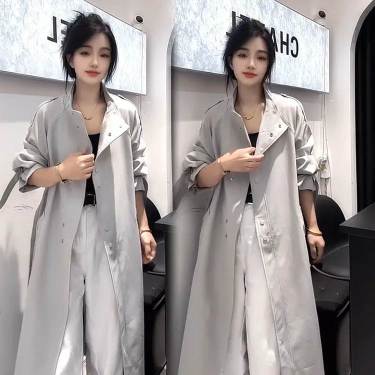 2025秋季新款时尚显瘦气质网红高档洋气女高级宽松大码风衣外套潮