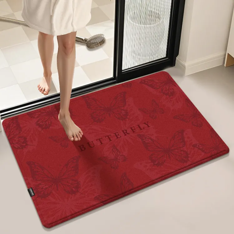 YKMORE卫生间吸水地垫浴室防滑脚垫家用厕所洗手间门口速干地毯