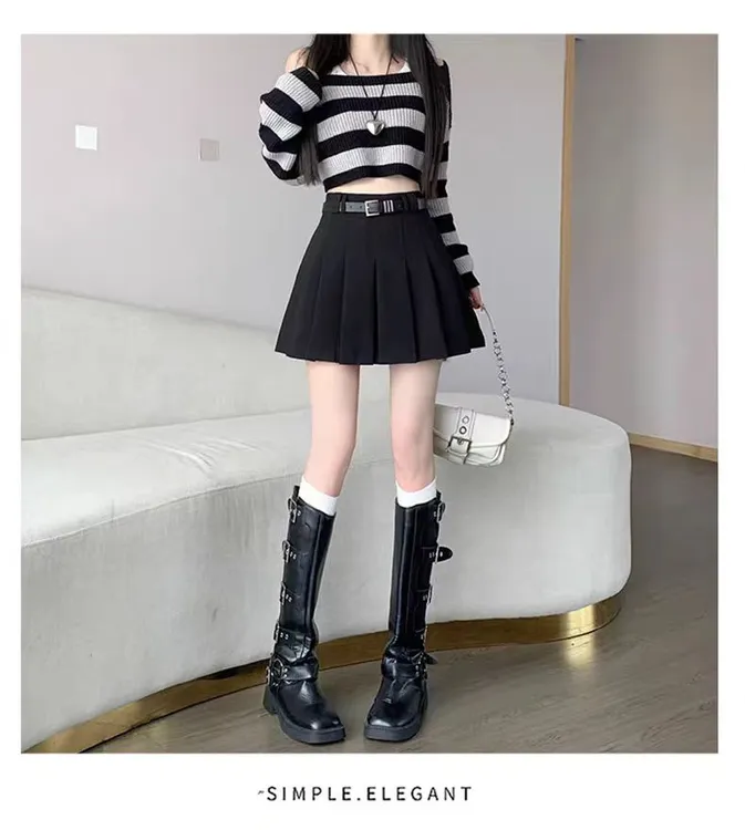 欧瑞塔小个子显瘦女款洋气A女款短裙女款百褶裙女款爆款2025新款