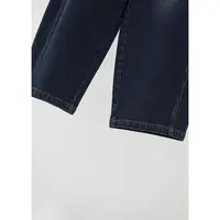 东丽牛仔侧缝宽松牛仔裤NZK4F2810