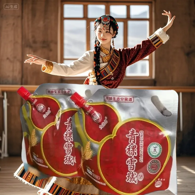 贵兆德52度清香型青稞雪域酒纯粮固态发酵袋装自然清香51-60度500