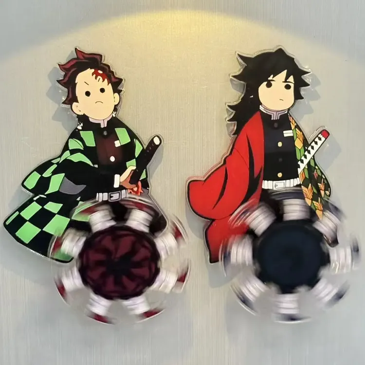 鬼灭之刃炭治郎富冈义勇可旋转亚克力冰箱贴无限城周边创意装饰