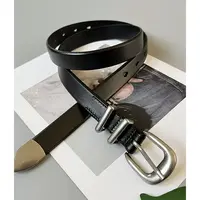 龙叨叨 新款潮流时尚复古针扣皮带男女通用高级感简约百搭腰带