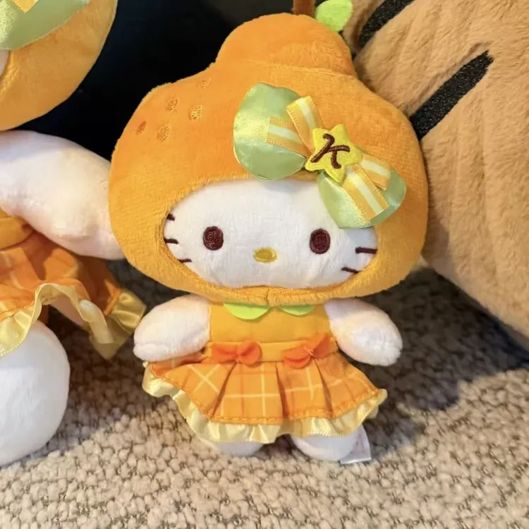 【济州岛限定】HelloKitty 济州岛橘子头套Kitty挂件 潮玩挂件