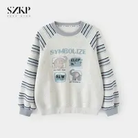 SZKP秋季新款女童装洋气上衣中大童时尚百搭儿童卫衣HLYQ552748