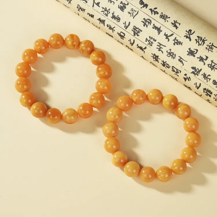 【云上叙】蜜蜡手串-多样性发其一-12mm-V26529-M（甄选）