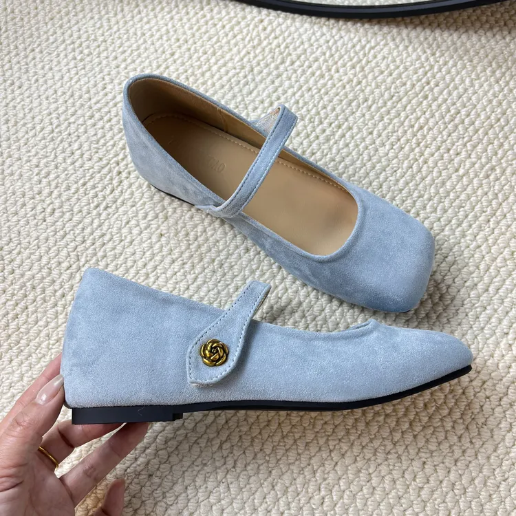 通勤赫本风单鞋3334小码百搭真皮软皮不累脚方头蝴蝶结瓢鞋春秋款