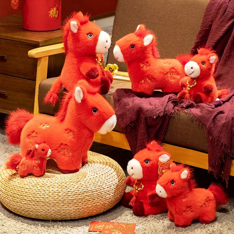2026马年吉祥物公仔生肖小马玩偶马上有福毛绒玩具公司礼品定制