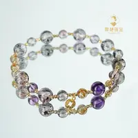 L*【流光】18k金超七发晶水晶能量阵5-7+@ZMN03011901@