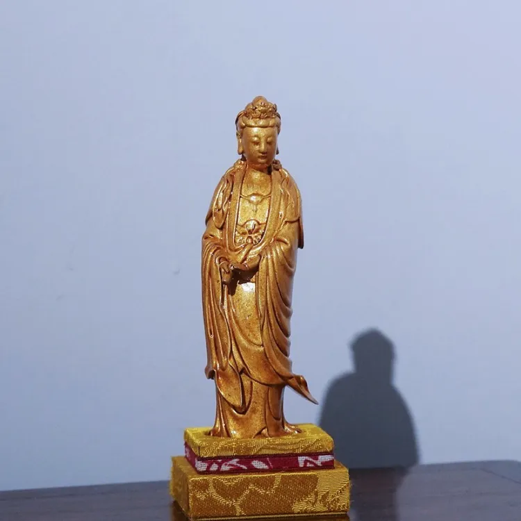 原创纯银手工观音随身摆件