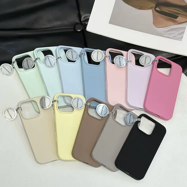 磁吸大孔无绒布液态硅胶一体ai按键适用苹果iPhone16promax手机壳