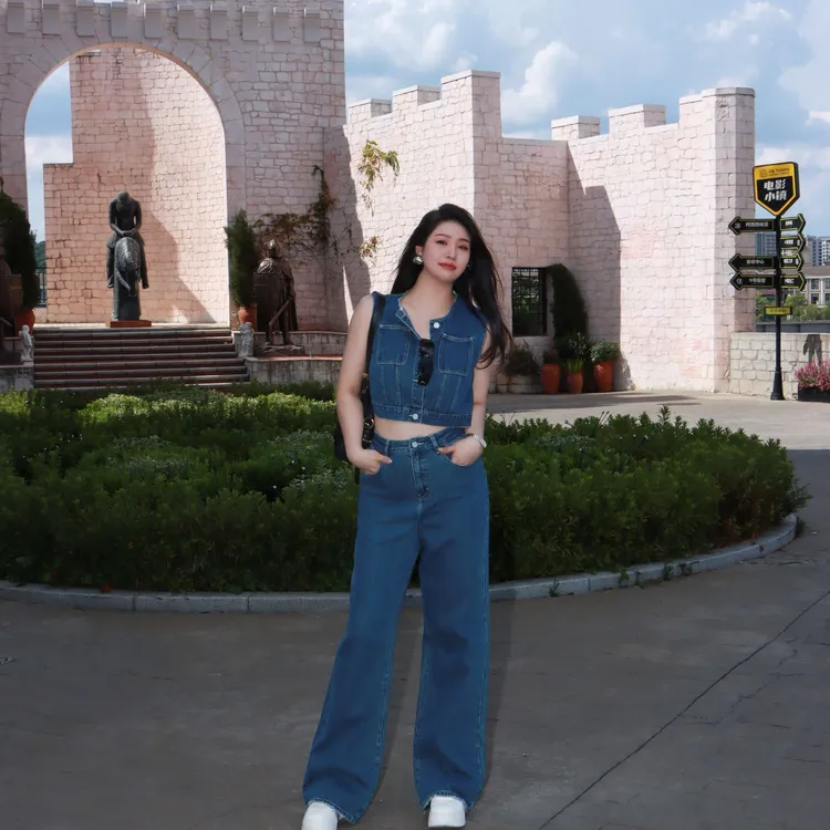 多肉宝贝【不挑身型】高腰牛仔裤女胖mm百搭显瘦直筒裤250DY5007