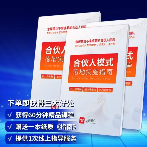 合伙人模式落地实施指南（买视频课程赠送纸质实施指南）商品图