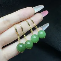 【小北好物】S925银和田玉耳钩约11.5mm+【多样性发一】QH10X1002