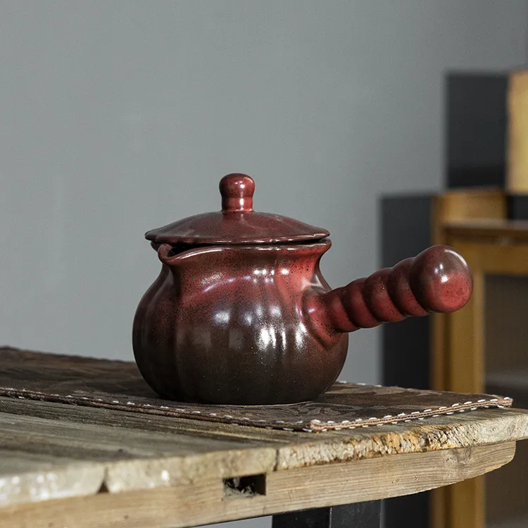 可明火干烧罐罐煮茶壶器烤煮奶茶热奶炖梨隔水炖粗陶罐围炉煮茶壶