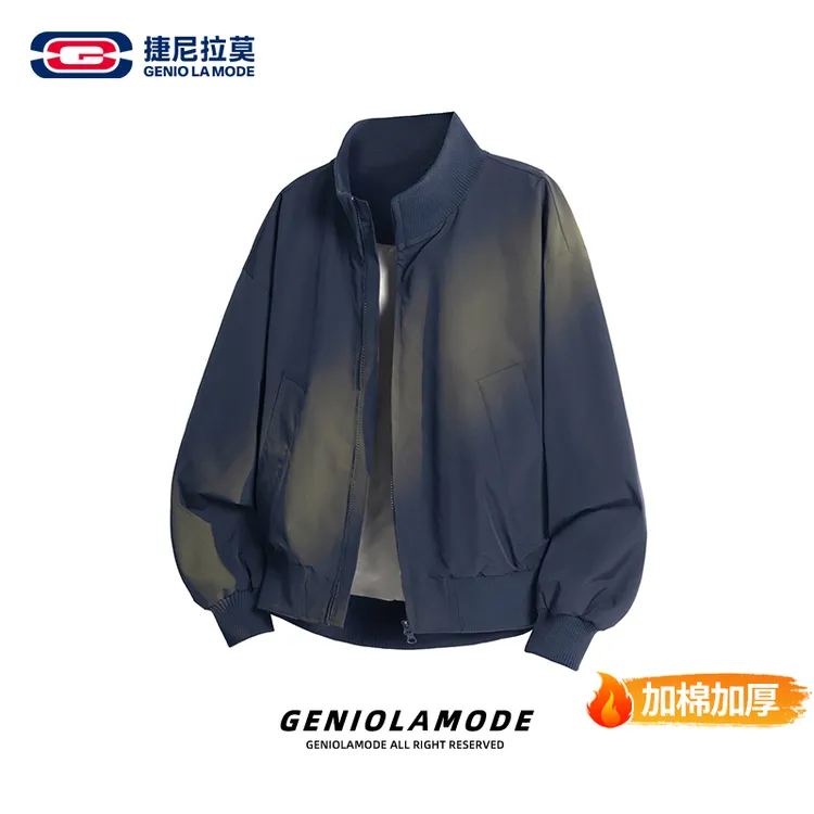【敖瑞鹏代言】GENIOLAMODE加棉立领夹克男cleanfit棉衣棒球服外套