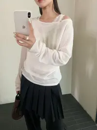 【潘潘.838817】秋冬新款亚麻绵羊毛混纺精纺设计师款女装羊毛衫