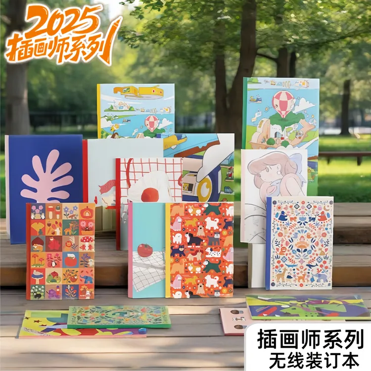 国誉2025插画师本kokuyo新款设计本少女可爱风小动物好看的本本