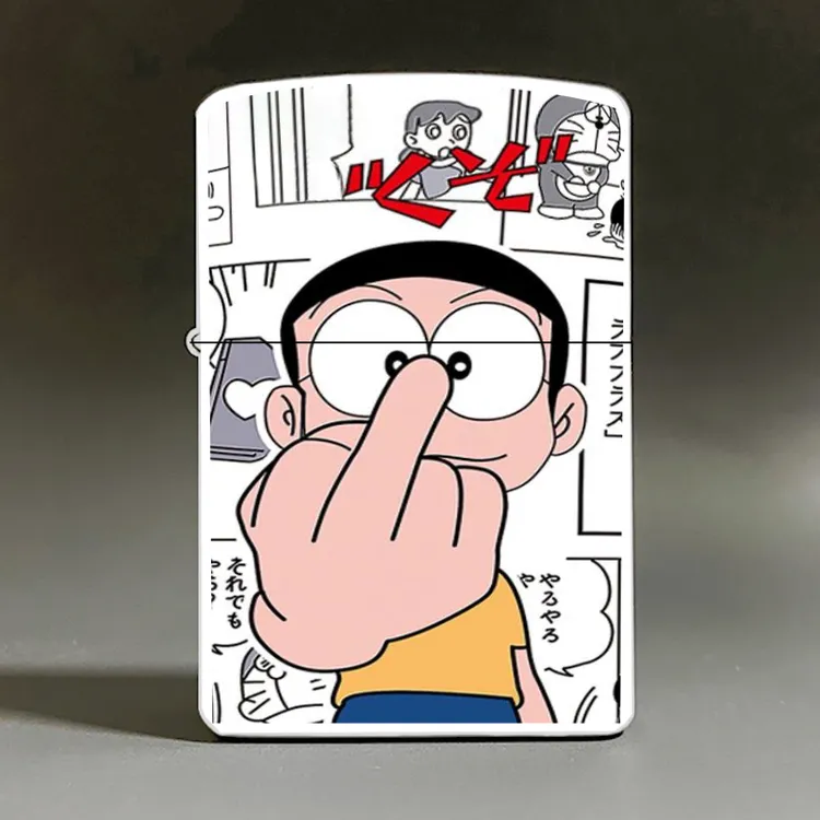 个性卡通动漫金属磨砂高颜值防风创意煤油打火机网红礼品礼物潮