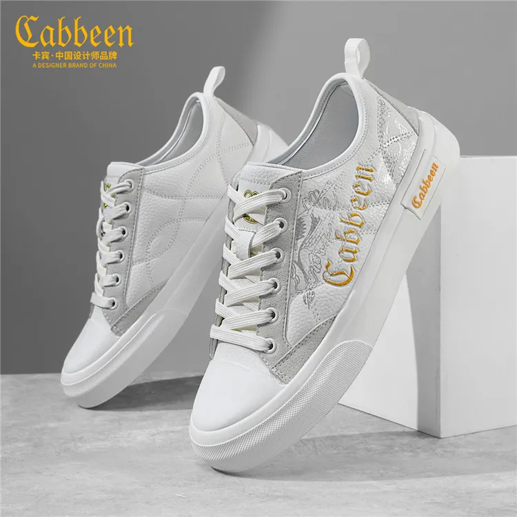 卡宾男鞋2025新款秋季低帮平底休闲鞋爆款小白鞋时尚百搭潮鞋板鞋