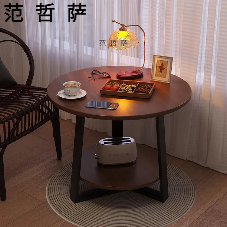 沙发边几家用客厅小桌子现代简约阳台侧边小圆桌卧室床头小茶几