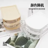 桌面收纳盒饰品首饰发饰多层分格抽屉式盒子颜色随机
