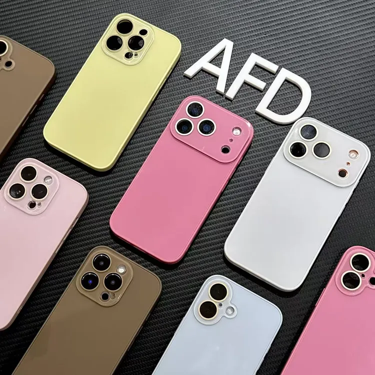 奥菲顿玻璃壳适用苹果17/16promax水晶镜头手机壳iPhone15/14/13