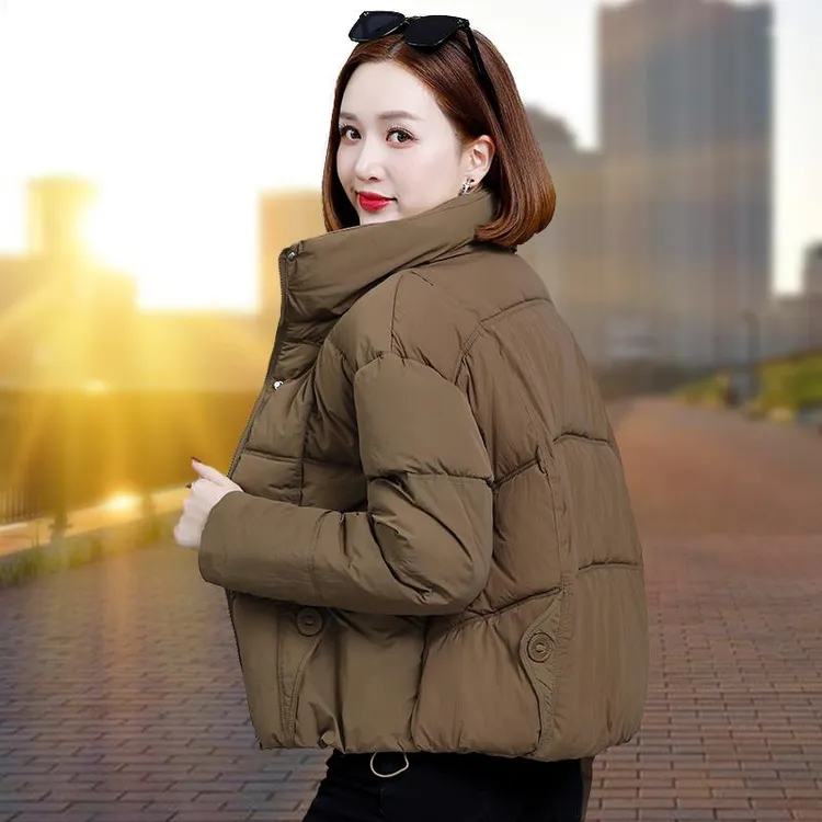 羽绒棉衣棉服女士2025冬季新款爆款小个子妈妈冬装加厚小棉袄短款