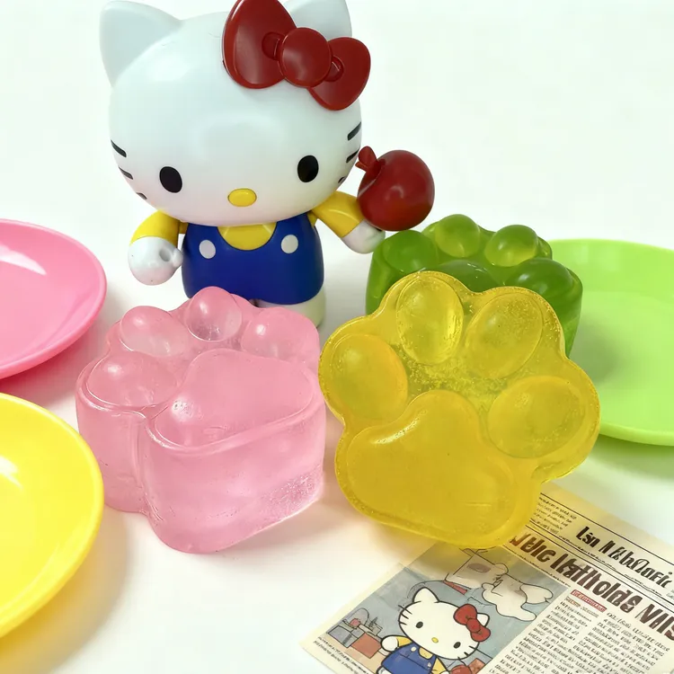 萌趣猫爪造型手工皂可用于日常清洁摆件也可送礼增加生活小香皂