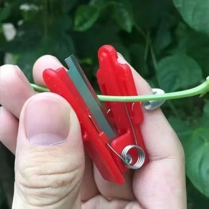 跨境采摘小铡刀采摘拇指刀蔬菜豆角黄瓜采摘刀葡萄掐尖掐须打叶刀