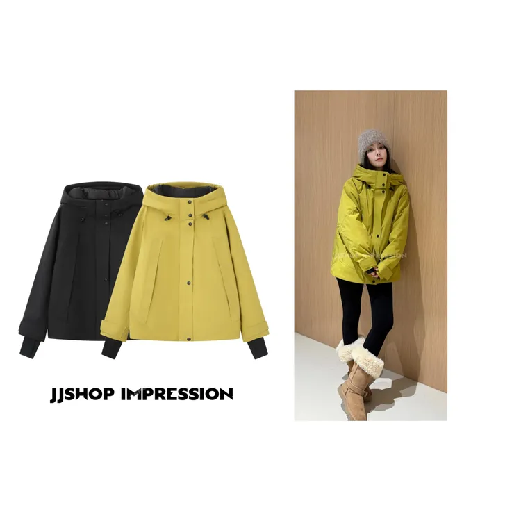 【冲锋衣羽绒服】JJSHOP IMPRESSION冬季防风保暖安心白鸭绒羽绒服