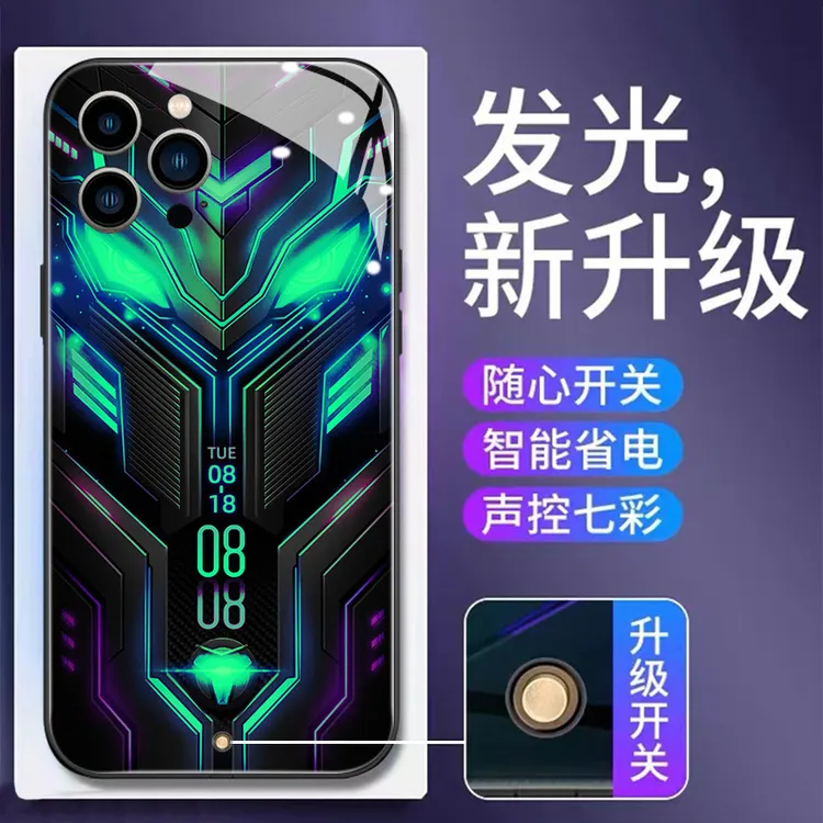 艺术适用机甲赛车发光手机壳新款苹果16pro/华为/小米/三星/VIVO/